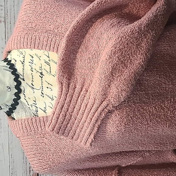 Free People v neck shaggy knit sweater - Picture 3 of 10